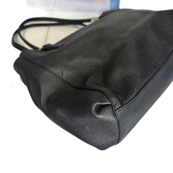 Coach Black Leather Tote Bag - Picture 3 of 11